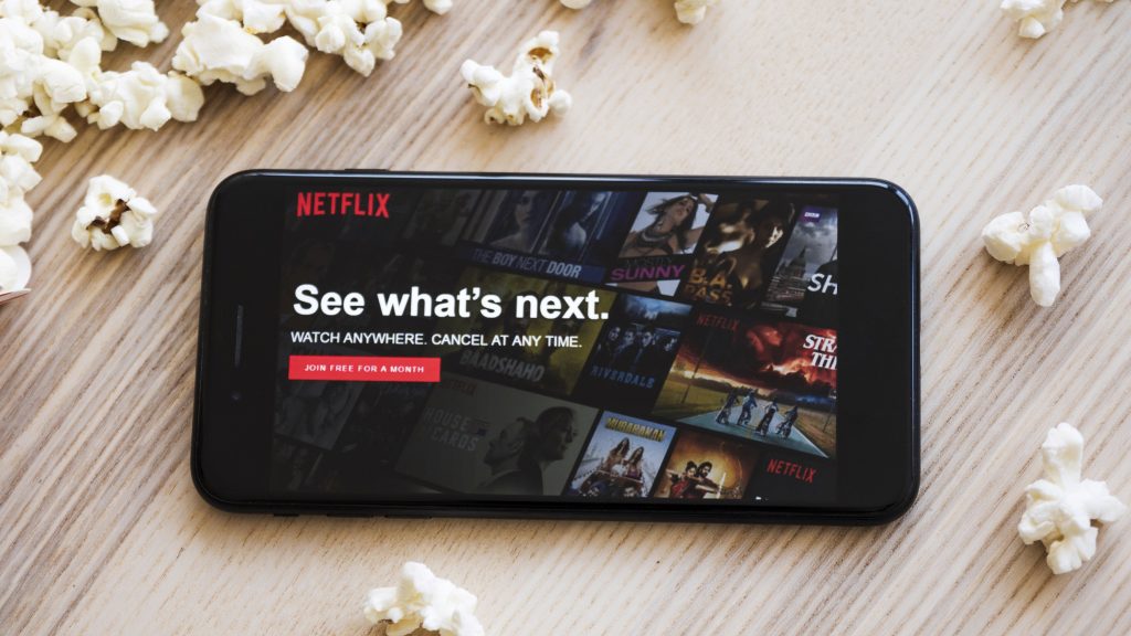 Netflix on smartphone