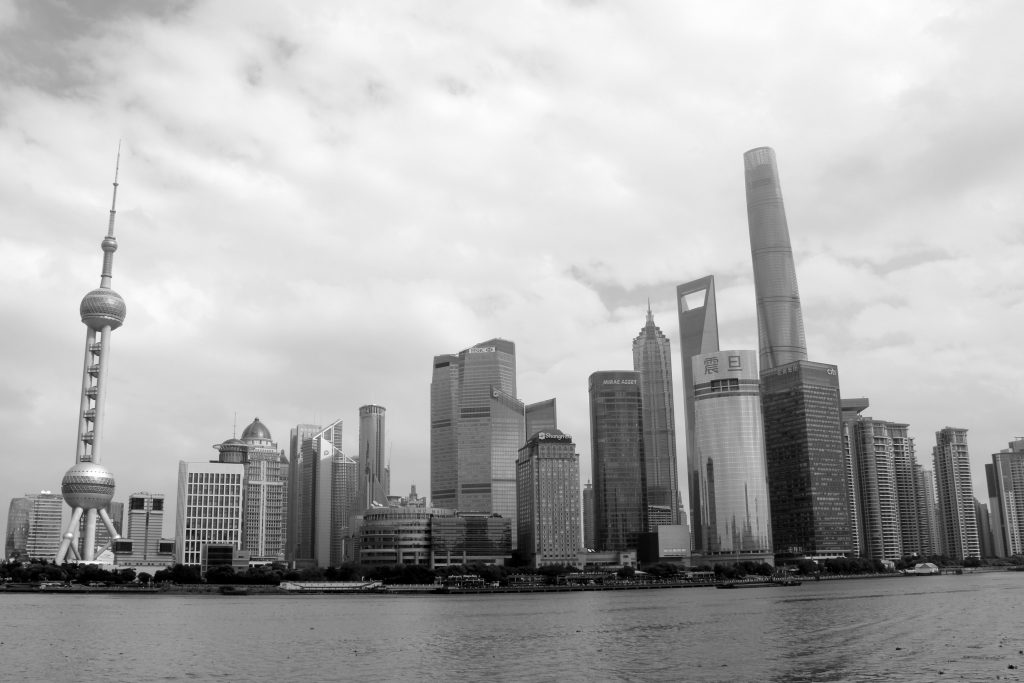 china black and white