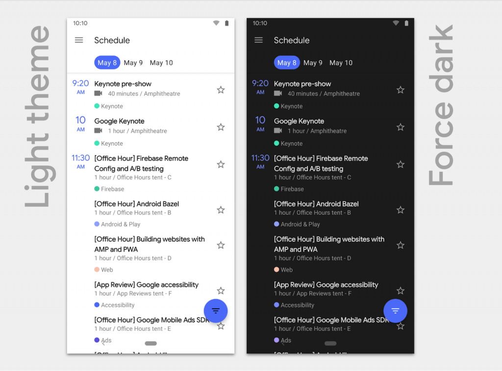 Android Q Dark Theme