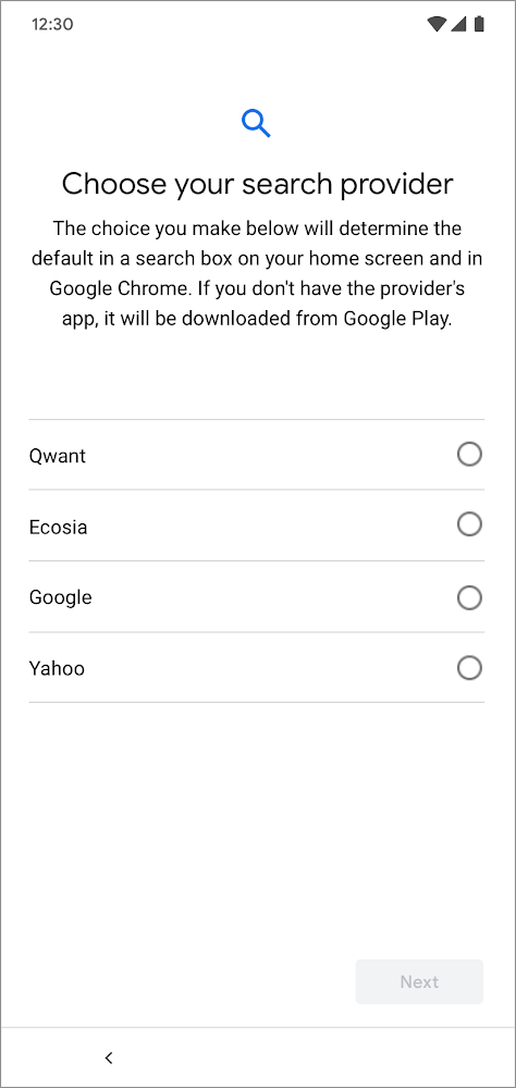 Google-android-search-option