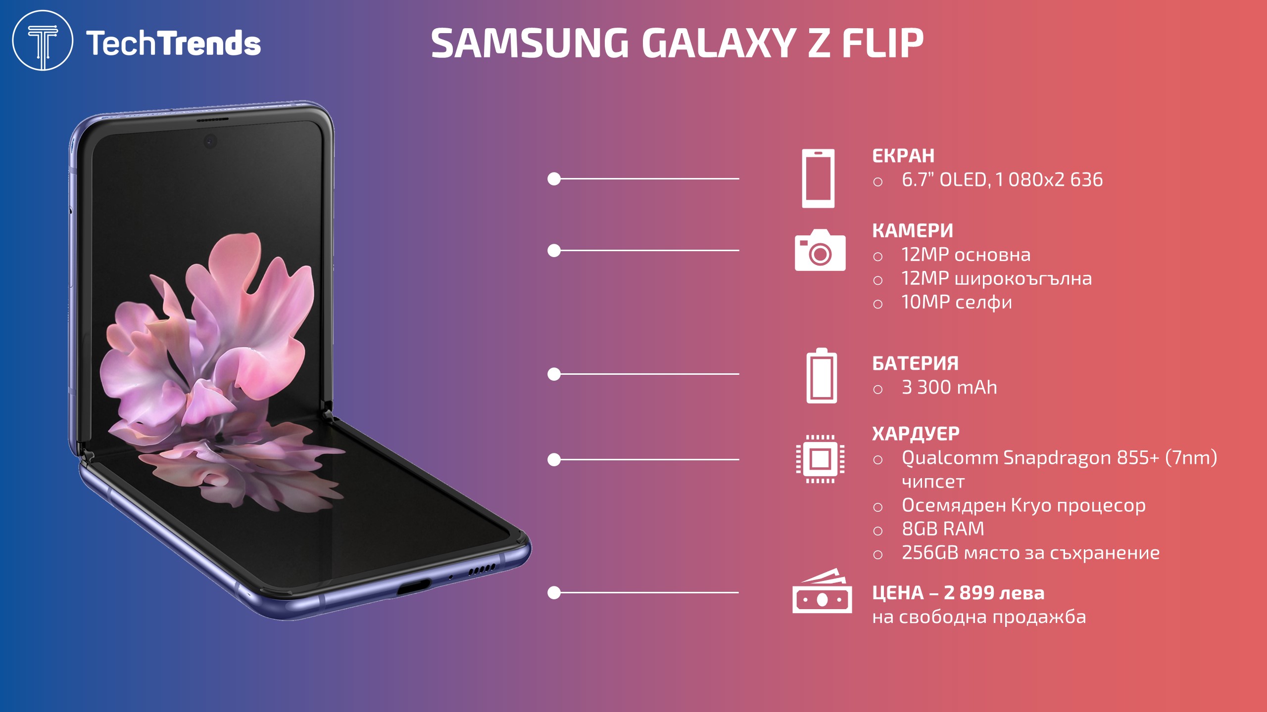 Samsung Galaxy Z Flip Infographic