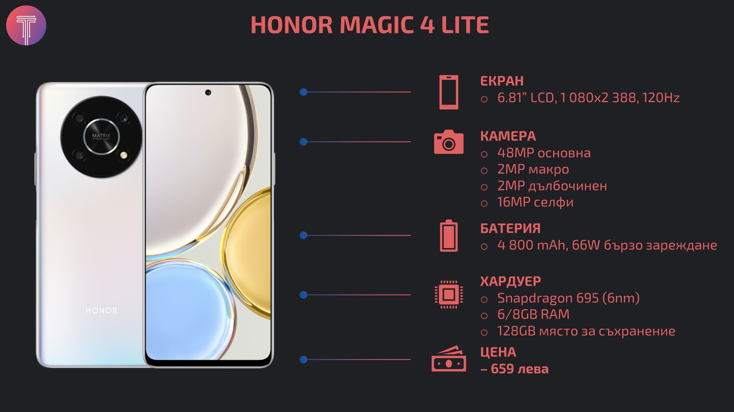 Honor Magic 4 Lite Specs BG