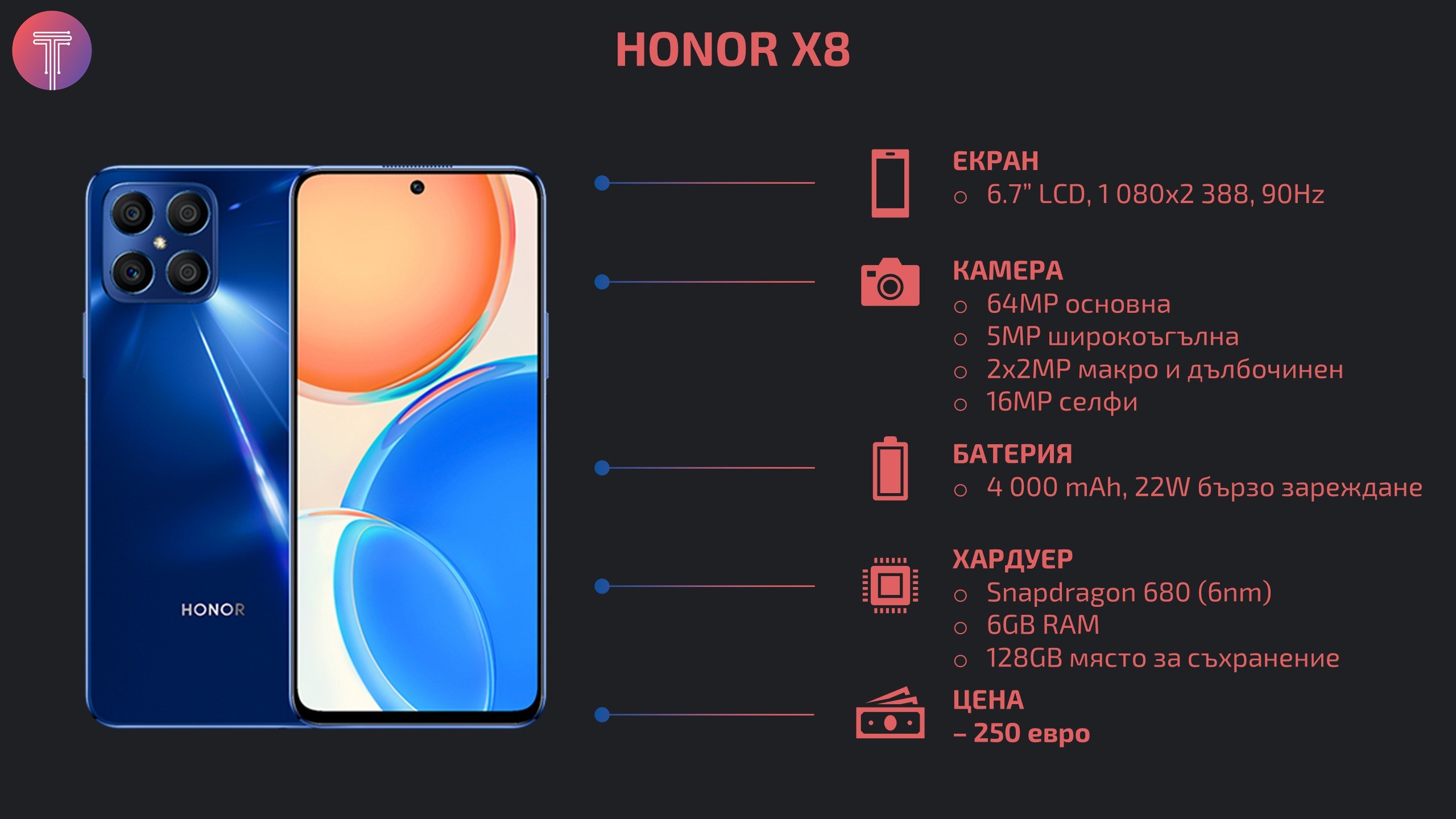 Honor X8 Specs Debut