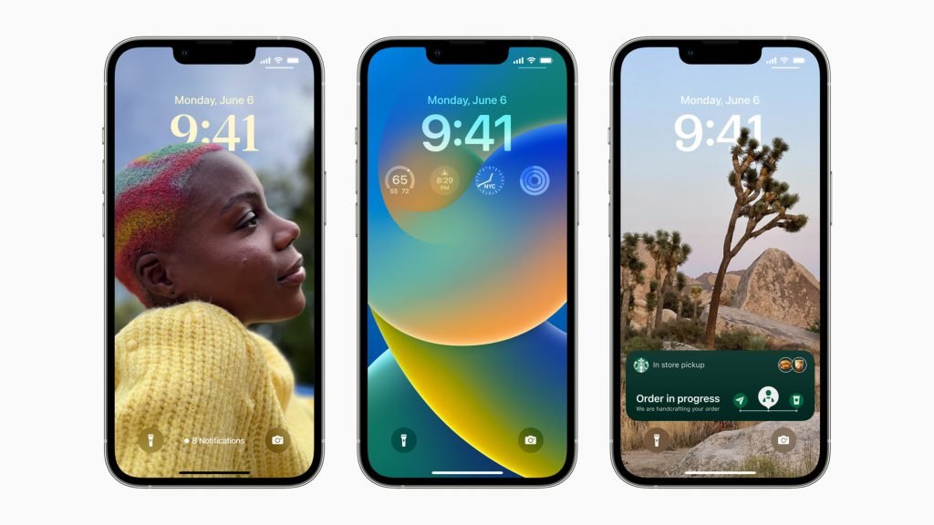 Apple-WWDC22-iOS16-unlock-screen