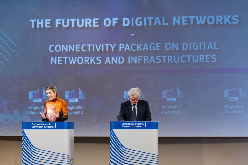 Marghrete Vestager and Thierry Breton
