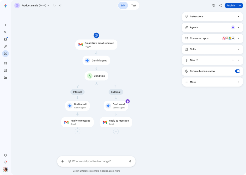 Gemini Enterprise - Agent Designer