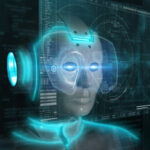 Portrait,Of,Futuristic,Innovative,Technology,System,Ai,Cyber,Robot,Is